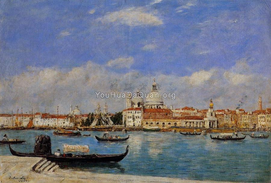 View of Venice - 尤金·布丹